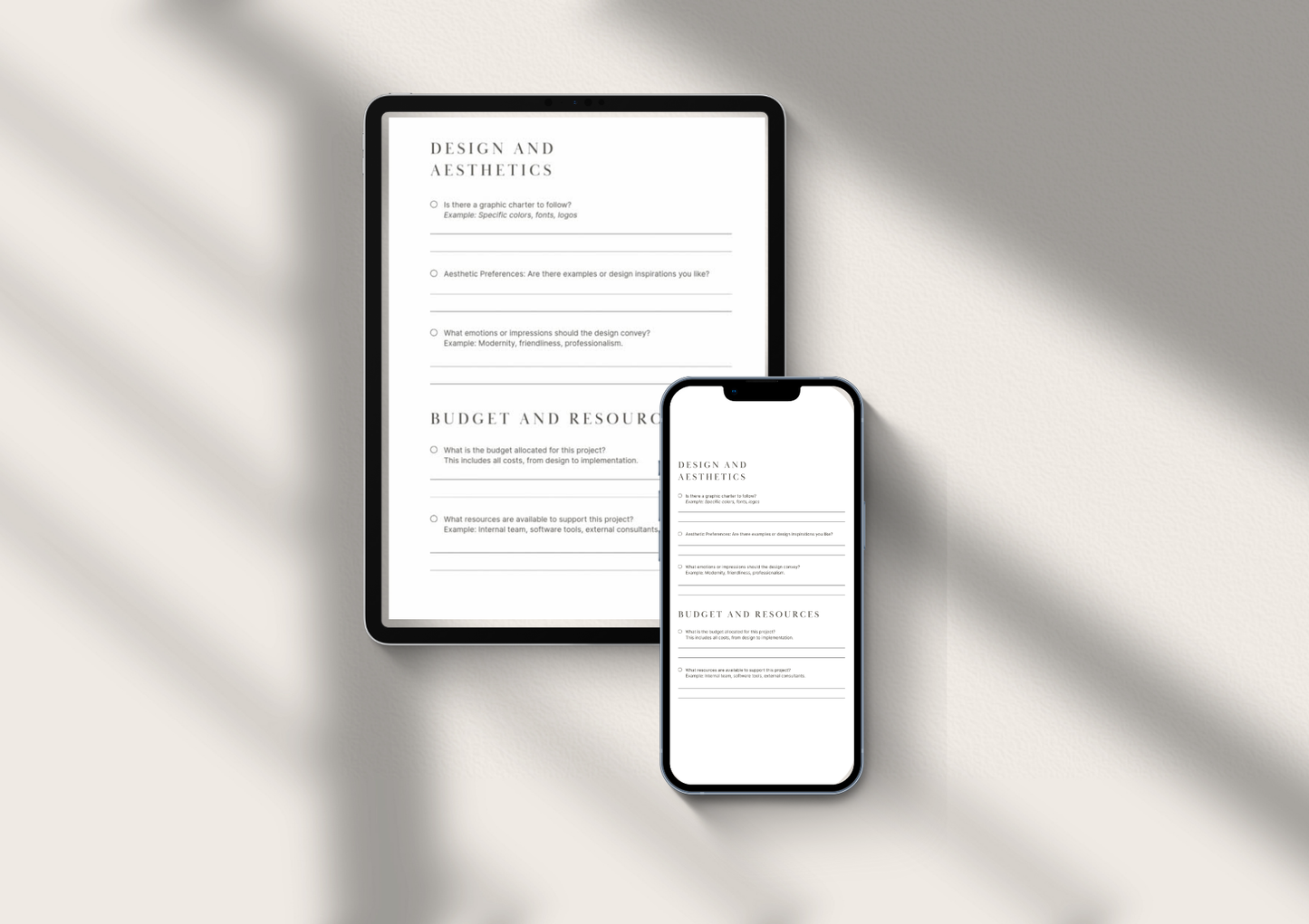 Professional Client Discovery Questionnaire