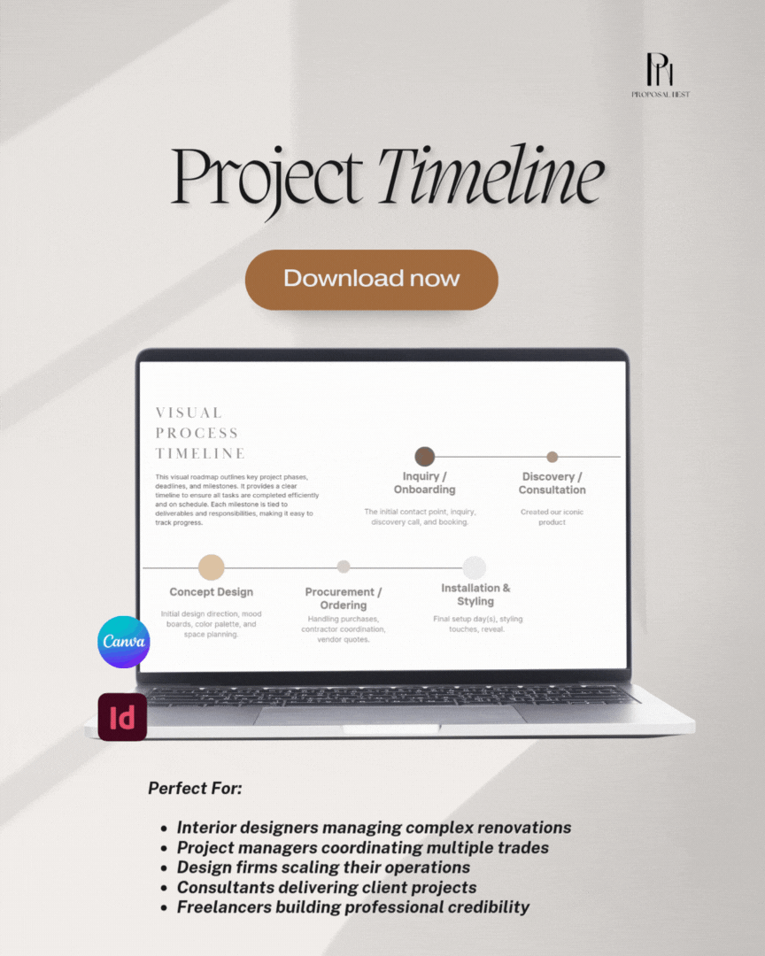 "project timeline template"