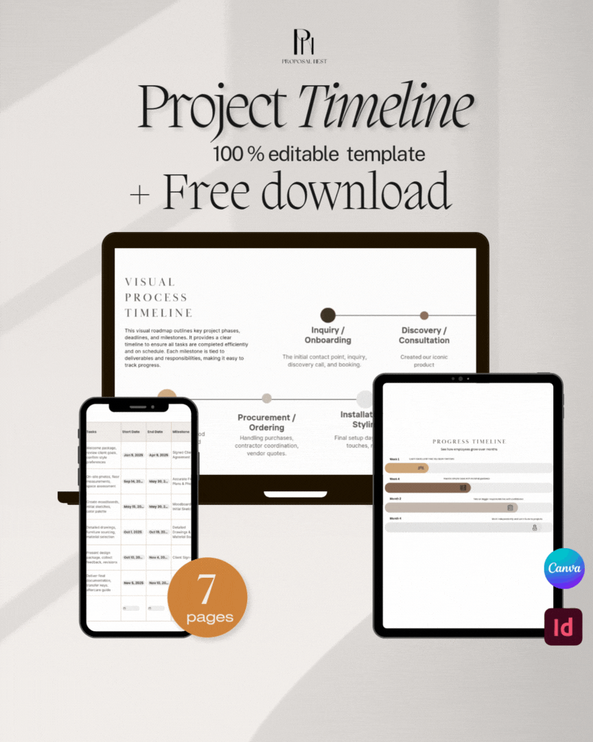 "project management template"