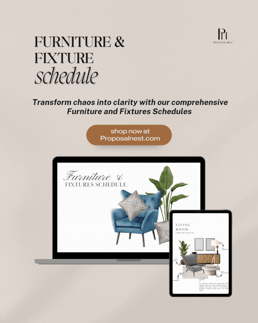 Professional Furniture and Fixtures Schedules